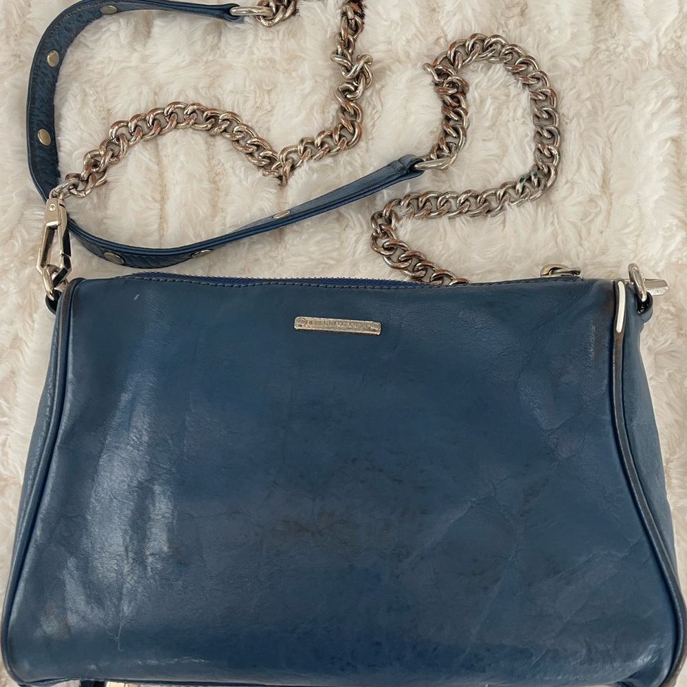Rebecca Minkoff Blue Leather Crossbody Bag - Picture 6 of 10